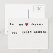 Droom over mij briefkaart (Voorkant / Achterkant)