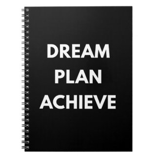 Droom Plan Bereik Motivatie Spiraal Notebook Notitieboek