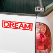 Droom Stempel Bumpersticker (Op Truck)