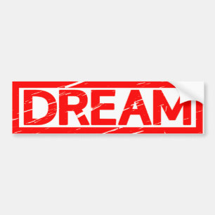 Droom Stempel Bumpersticker