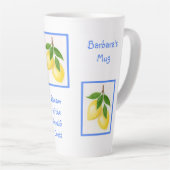 Droom van de Amalfi Coast CUSTOM Latte Mok (Rechterhoek)