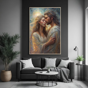 Droom van Ethische Geliefden Romantische Olieposte Perfect Poster