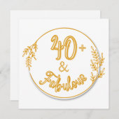 Droom van je 40ste verjaardag! kaart (Voorkant / Achterkant)