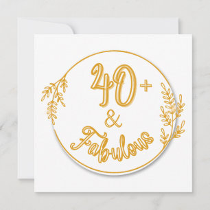 Droom van je 40ste verjaardag! kaart
