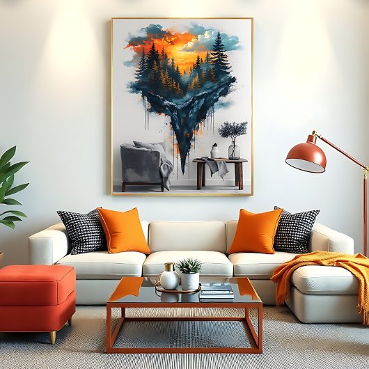 Droom van Zwevend Bos Poster