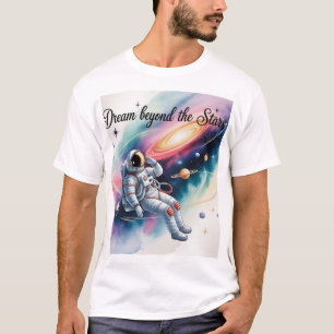 Droom voorbij de sterren – Astronaut Ruimte Kunst T-shirt