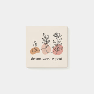 Droom. Werk. Herhaal Post-it® Notes