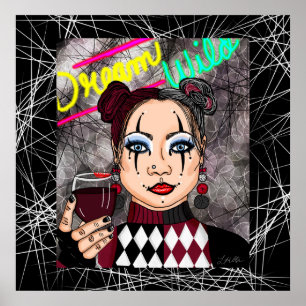 Droom Wilde Goth Meisje Poster