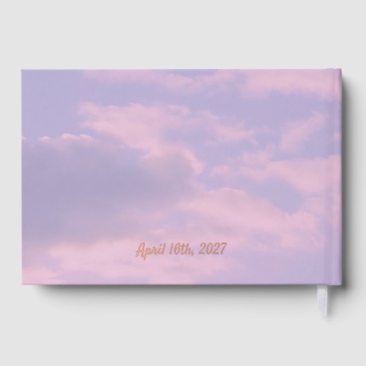 Droom Wolken Liefhebber Folieboek Gastenboek (Achterkant)