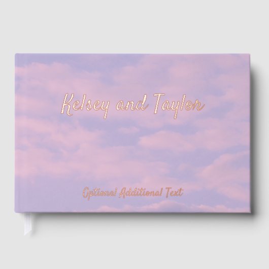 Droom Wolken Liefhebber Folieboek Gastenboek (Voorkant)