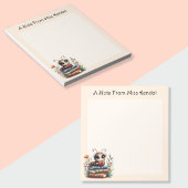 Droomachtig Boekenwurm Perzik Notitieblok