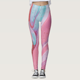 Droomachtig Waterverf Wilde Bloem Motief Dames Le Leggings