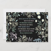 Droomachtige Pastel Wiskunde Tuin Trouwkaart Kaart (Achterkant)