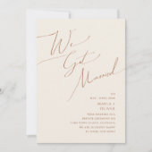 Droomachtige Woestijn | Beige Trouwkaart Kaart (Voorkant)