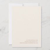 Droomachtige Woestijn | Beige Trouwkaart Kaart (Achterkant)