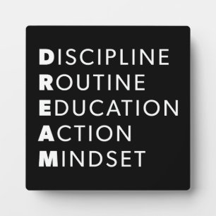 Droomacroniem - Grind, Gym, Hustle, Succes, Motief Fotoplaat