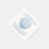 Droombeeld laatste toast op de kust servet (Hoek)