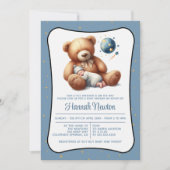 Droombeer babyshower uitnodiging (Voorkant)