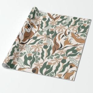 Droombeer en Distel Bloemrijke Bos Tuin Cadeaupapier