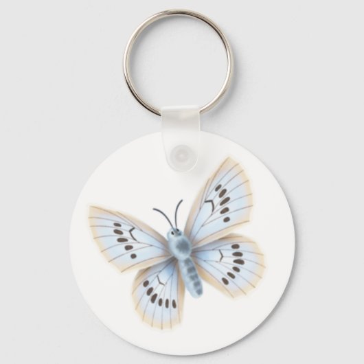 droomblauw Bleke vlinder Lepidoptera Sleutelhanger (Voorkant)