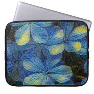 Droombloemen in de kunststijl Vincent Van Gogh. Ar Laptop Sleeve