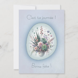 Droomboeket, eenvoudige kaart in Boho-stijl
