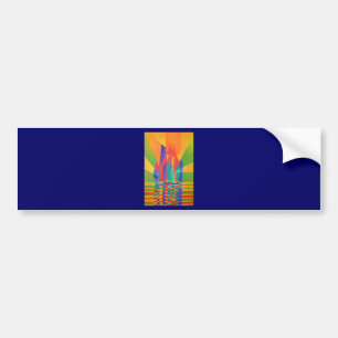 Droomboot A Cubist Junk in de kleuren van de eerst Bumpersticker