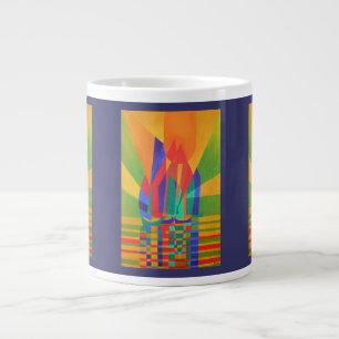 Droomboot A Cubist Junk in de kleuren van de eerst Jumbo Mok