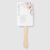 Droombruidsceremonie voor bruiloft Blush Pink-ID81 Handwaaier (Voorkant)