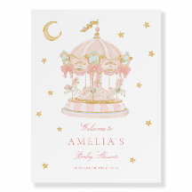 Droomcarrousel Baby Shower Welkom Bord