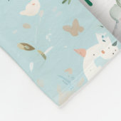 Droomdeken voor baby bosdieren patronen fleece deken (Hoek)