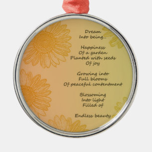 Droomgedicht Metalen Ornament