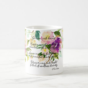Droomgedicht Waterverf Floral Koffiemok