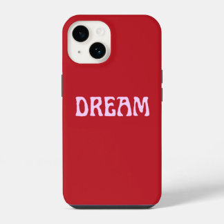 Droomhoesje voor iPhone in rood en roze 14 Hoesje