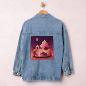 Droomhuis onder een roze maan. denim jacket (Hangar)