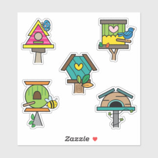 Droomhuisje voor Vogels Kleurrijke Stickers