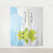 Droomjongen Drak Babyfeestje Wandkleed (Voorkant)