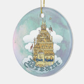 Droomkasteel Keramisch Ornament (Links)