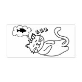 droomkattenstempel 	rubberstempel (Afrduk)