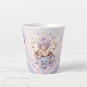 Droomkleurige mok – Schattig anime meisje dat in k