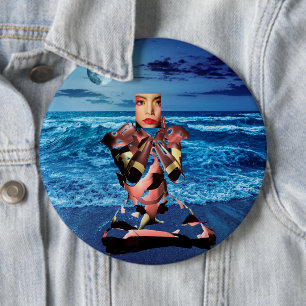 Droomknop Surrealisme Ronde Button 6,0 Cm