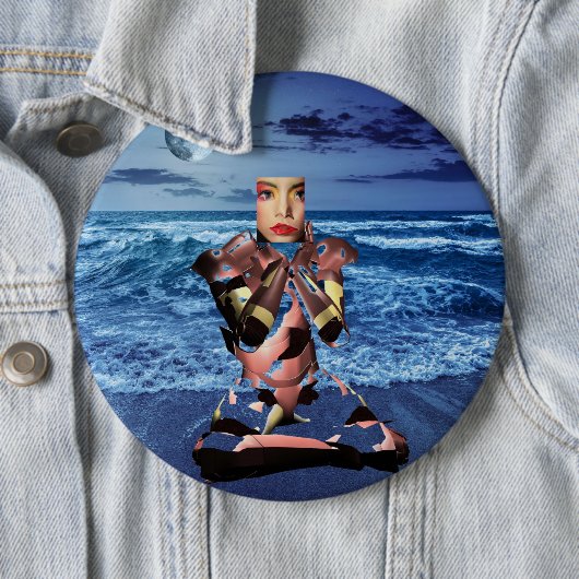 Droomknop Surrealisme Ronde Button 6,0 Cm (In situ)