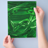 DROOMLAND GROENE ABSTRACTE BEHANG AFBEELDINGEN RAN FLYER (Hand)