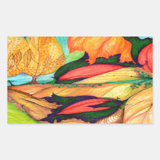 droomland rechthoekige sticker