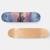 Droomlandschap Kust Zonsondergang Deck Skateboard (Horizontaal)