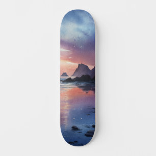 Droomlandschap Kust Zonsondergang Deck Skateboard