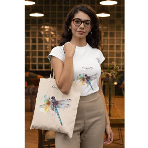 Droomlandschap van de Libel, op maat Tote Bag