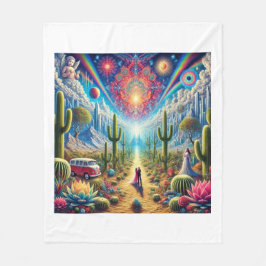 Droomlandschap van de woestijn: Oasis of Infinite Fleece Deken