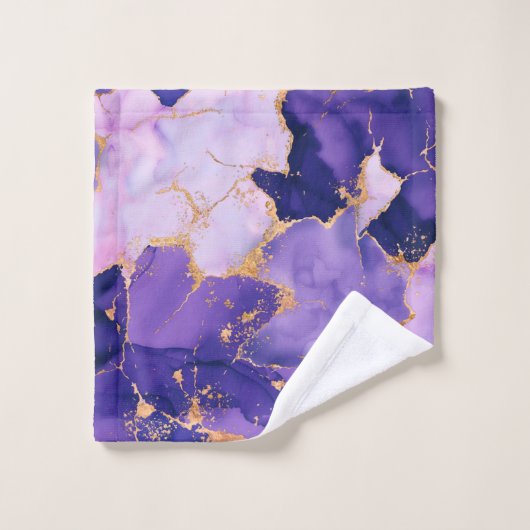 droomlavendealcoholinkt en goud bad handdoek (Wasdoekje)
