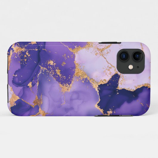 droomlavendealcoholinkt en goud Case-Mate iPhone case (Achterkant (horizontaal))